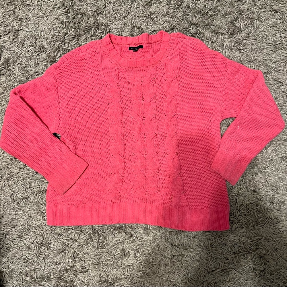 American Eagle Pink Knit Sweater L